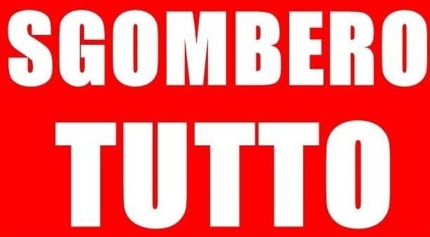 Sgombero a Alessandria e ovunque