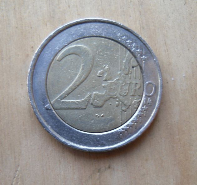 2 EURO 2005 BELGIO CON DIFETTO DI CONIO -