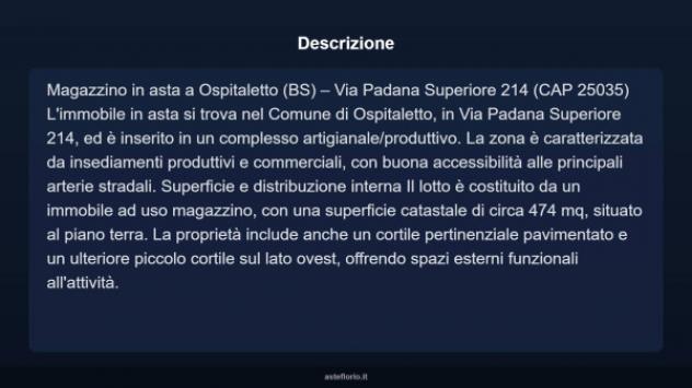 Immobile in asta di 474 m² in vendita a Ospitaletto - Foto 4