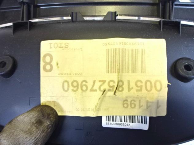 00518527960 QUADRO STRUMENTI CONTACHILOMETRI FIAT PUNTO EVO 1.2 B 51KW 5M 5P (2011) RICAMBIO USATO - Foto 2