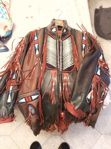 GIACCONE STILE FAR WEST, IN VERA PELLE