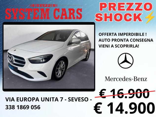 Mercedes-Benz Classe B CLASSE B 180 d Business Extra - CAMBIO AUTOMATICO - OK NEOPATENTENTATI - GOMME 4 STAGIONI - OFFERTA LAST MINUTE