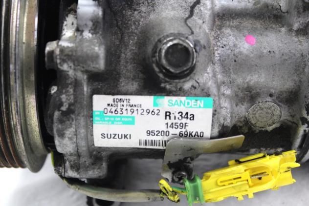 95200-69KA0 COMPRESSORE CLIMATIZZATORE CLIMA A/C SUZUKI SX4 1.6 D 66KW 5M 5P (2010) RICAMBIO USATO - Foto 2
