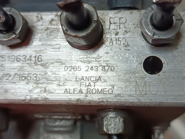Centralina pompa ABS Fiat grande punto evo 0265243870 / 51963416 - Foto 3