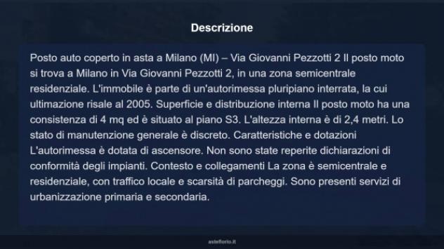 Immobile in asta di 4 m² in vendita a Milano - Foto 9