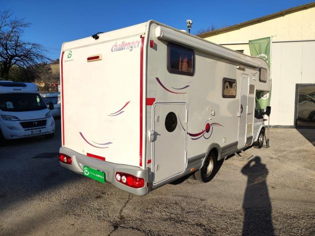CAMPER CHALLENGER FORD MANSARDATO 6 POSTI LETTO MATRIMONIALE GARAGE CLIMATIZZATORE RISCALDATORE GENERALI USATI 553 - Foto 4