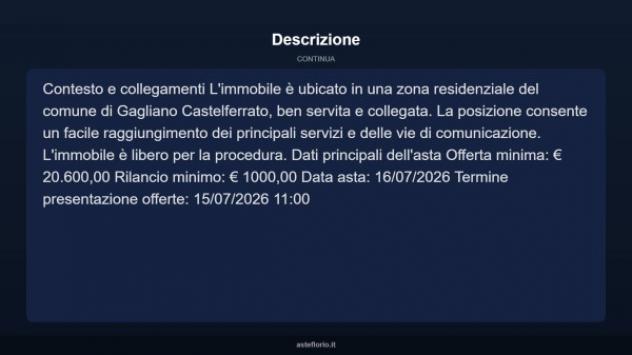 Immobile in asta di 189 m² con più di 5 locali in vendita a Gagliano Castelferrato - Foto 5