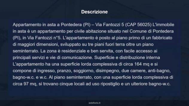Immobile in asta di 164 m², box auto in vendita a Pontedera - Foto 13