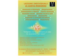 CANTO MODERNO lezioni private
