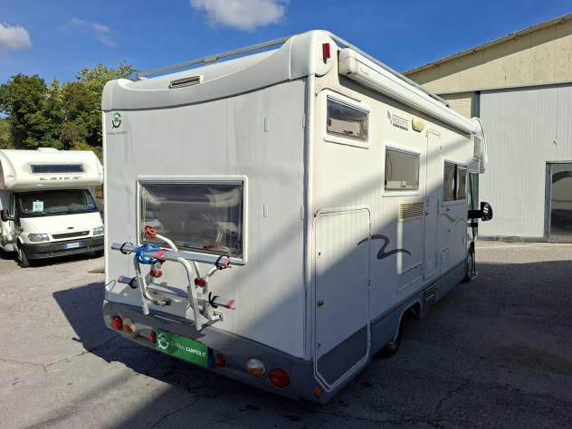 CAMPER MOBILVETTA DUCATO MANSARDATO 7 POSTI DOPPIA DINETTE LETTI CASTELLO CLIMATIZZATORE WEBASTO FOTOVOLTAICO CAMPEGGIO USATI GENERALI 1827 - Foto 4
