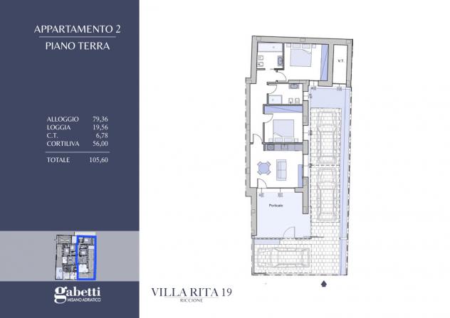 Appartamento - Riccione . Rif.: MI017/A2VRG