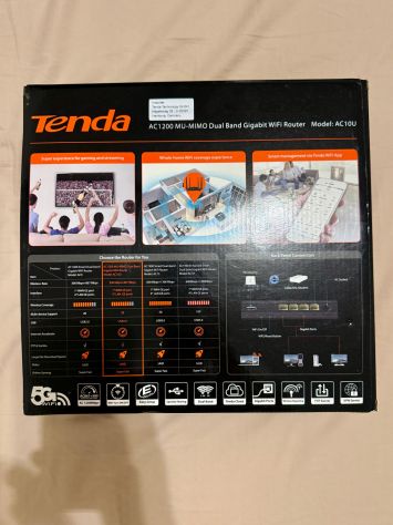 Tenda AC10U AC1200 Router Wi-Fi Dual Band Gigabit 5G – Ottime condizioni - Foto 2