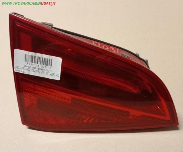 FANALE POST. PARTE INT. S. AUDI A4 (8K) Avant  Parti elettriche  Fanaleria  Fanali  Fanale post. sx. AUDI - A4 Allroad - 01-03-2009 - 01-04-2016, AUDI