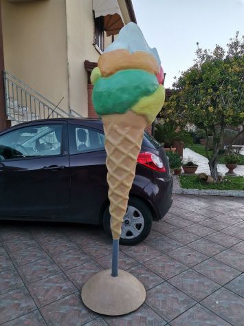 Insegna per gelateria di un cono gelato gigante. - Foto 6
