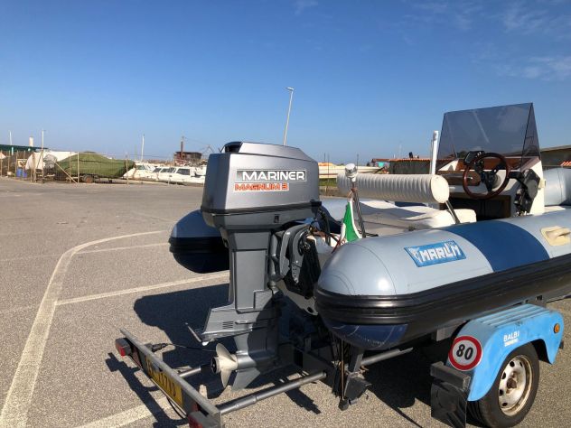 gommone marlin 480 motore mariner 40/60 carrello - Foto 3