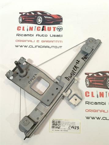 MECCANISMO ALZAVETRO POST. DX DACIA Duster 1° Serie 8200733830D K9K896 (1017)