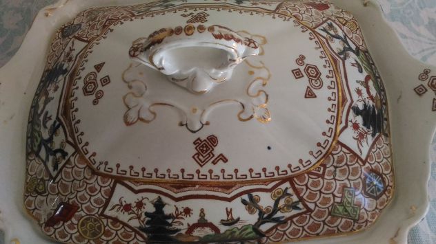 Zuppiera in porcellana di fine 1800 - Foto 6