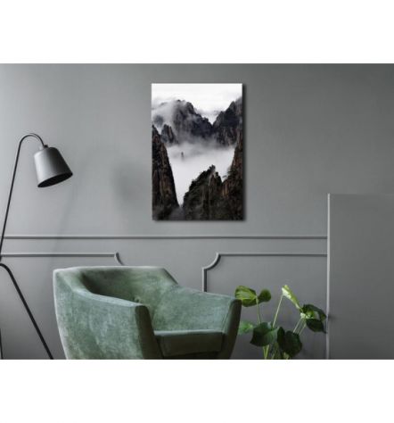 Quadro Sulla Montagna Nebbiosa ARREDALACASA - Foto 2