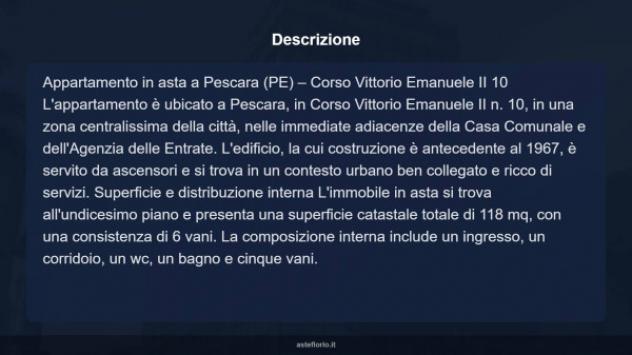 Immobile in asta di 118 m² con più di 5 locali in vendita a Pescara - Foto 12