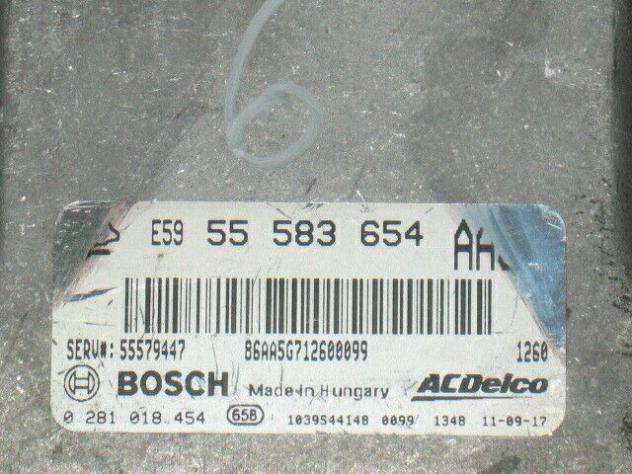 0281018454 ECU OPEL ASTRA J 0 281 018 454 0281018454 55 583 654 55583654 - Foto 2