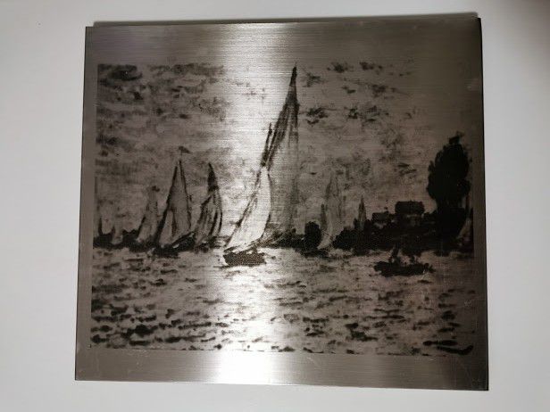 QUADRETTO SU METALLO ( REGATA ) - Foto 4