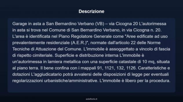 Immobile in asta di 10 m² in vendita a San Bernardino Verbano - Foto 8