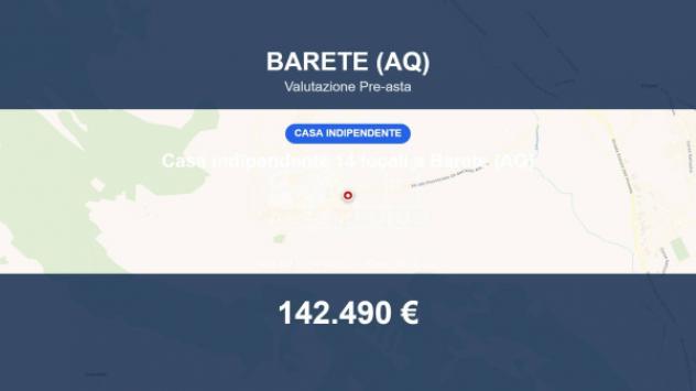 Immobile in asta di 434 m² con più di 5 locali in vendita a Barete