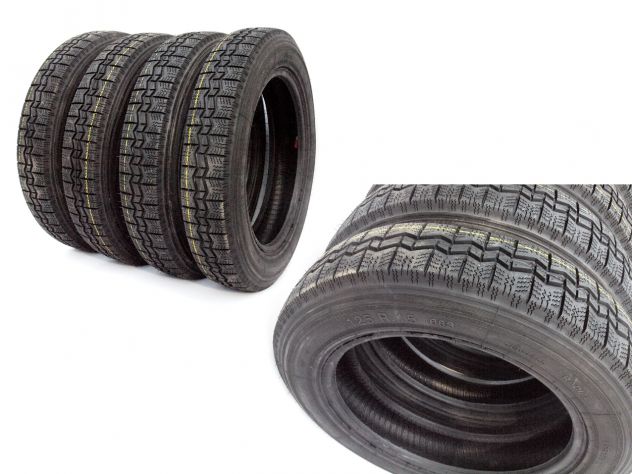 Lotto 4 pneumatici 125 r15 per 2CV / Dyane NUOVI marca Journey (ex Wearwell)