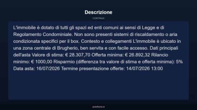 Immobile in asta di 30 m² in vendita a Brugherio - Foto 7