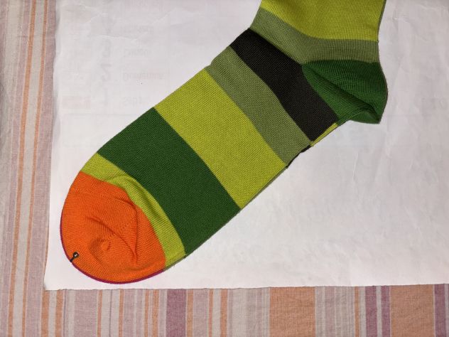CALZE NUOVE DA UOMO LEGGERE IN COTONE FIRMATE ORIGINALI”PAUL SMITH”MADE IN ITALY - Foto 8