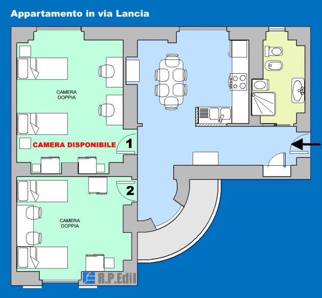 Camera doppia in zona Politecnico