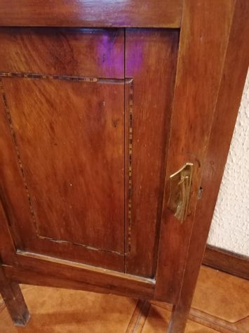 Comodino Colonnetta Primi Del 900 Novecento Con Marmo - Foto 4