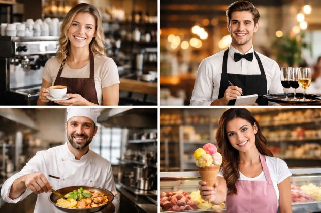 BARISTE CAMERIERE CASSIERE PR al MARE o in CITTA'