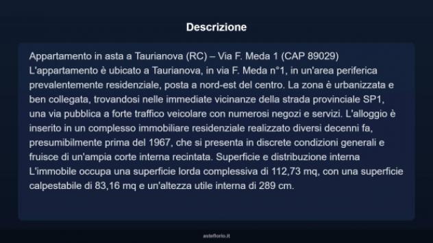 Immobile in asta di 112 m² con più di 5 locali in vendita a Taurianova - Foto 4