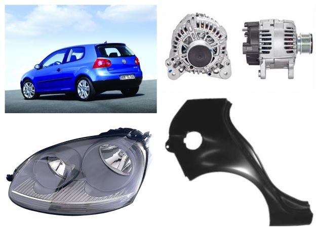 Volkswagen Golf 5 paraurti fanale cofano parafango ossatura radiatore 2003>09