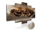 Quadro Con Vetro Acrilico New York In Beige 100x50 O 200x100