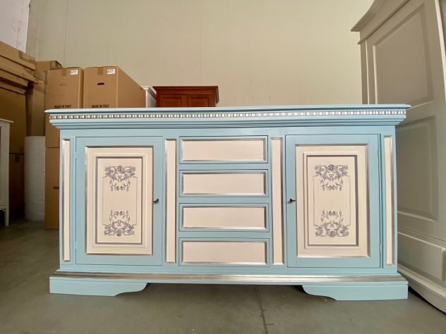 NUOVA CREDENZA LACCATA E DECORATA A MANO - Foto 5