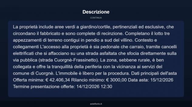 Immobile in asta di 180 m² con più di 5 locali e box auto in vendita a Cuorgnè - Foto 13