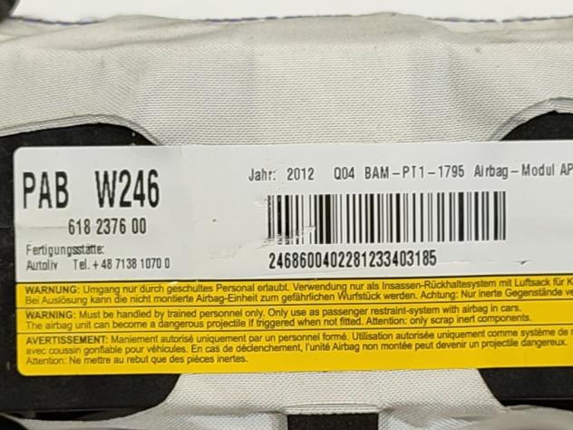 AIRBAG PASSEGGERO MERCEDES Classe B W246 2° Serie 2468600402 651901 (12) - Foto 4