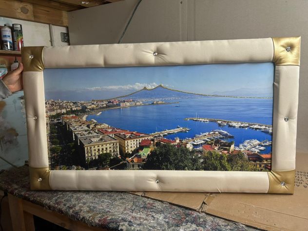 Quadro ecopelle barocco moderno sacra famiglia paesaggio frutta con spedizione - Foto 2