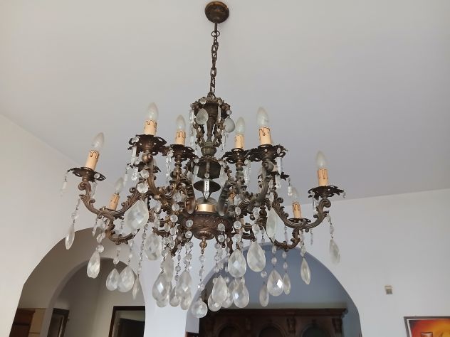 Lampadario a sospensione in cristallo