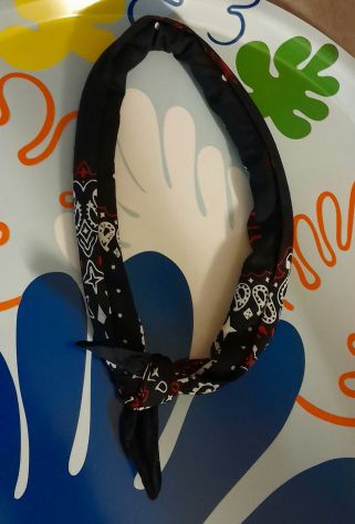piombo bandana blu cotone