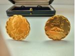 Gemelli per camicia uomo in bagno d'oro a Bergamo
