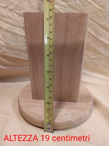 Ceppo in legno con 6 coltelli. - Foto 4