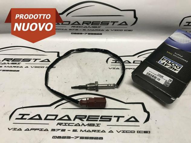 Termocoppia Tipo K Per Sonda Temperatura Gas Di Scarico Motore - Lunghezza Cavo 500 Cm, Isolamento In Fibra Di Vetro, Filetto 1/8" NPT