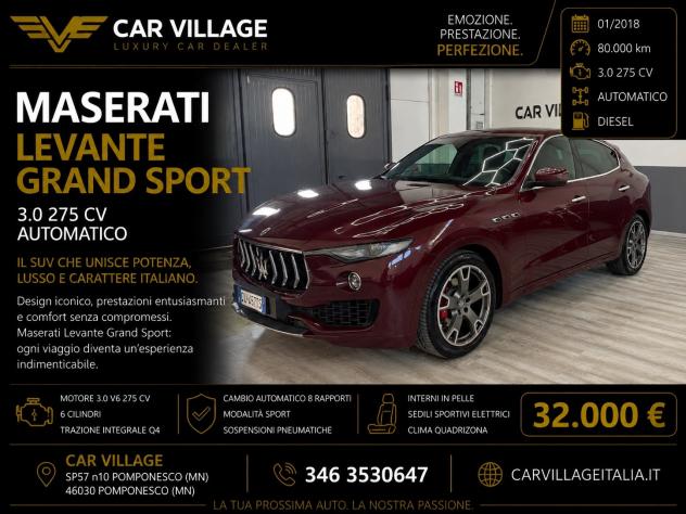 Maserati Levante V6 Diesel 275 CV AWD Gransport