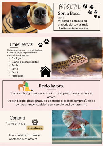Pet sitter Imola