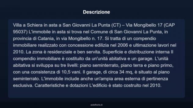Immobile in asta di 200 m² con più di 5 locali e box auto in vendita a San Giovanni la Punta - Foto 14