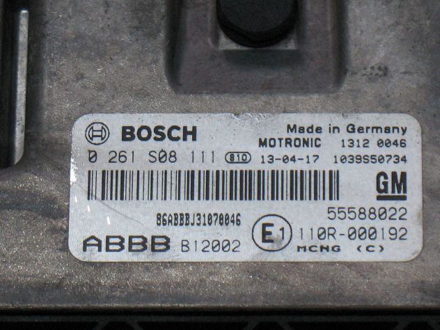 0261S08111 ECU OPEL ZAFIRA GPL METANO 0261S08111 55588022 ABBBB12002 - Foto 2