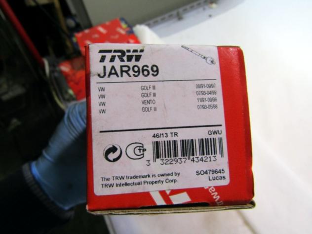 JAR969 BRACCETTO TIRANTE SCATOLA STERZO DESTRO O SINISTRO TRW VOLKSWAGEN CORRADO 2.9 VR6 140 KW RICAMBIO NUOVO - Foto 2
